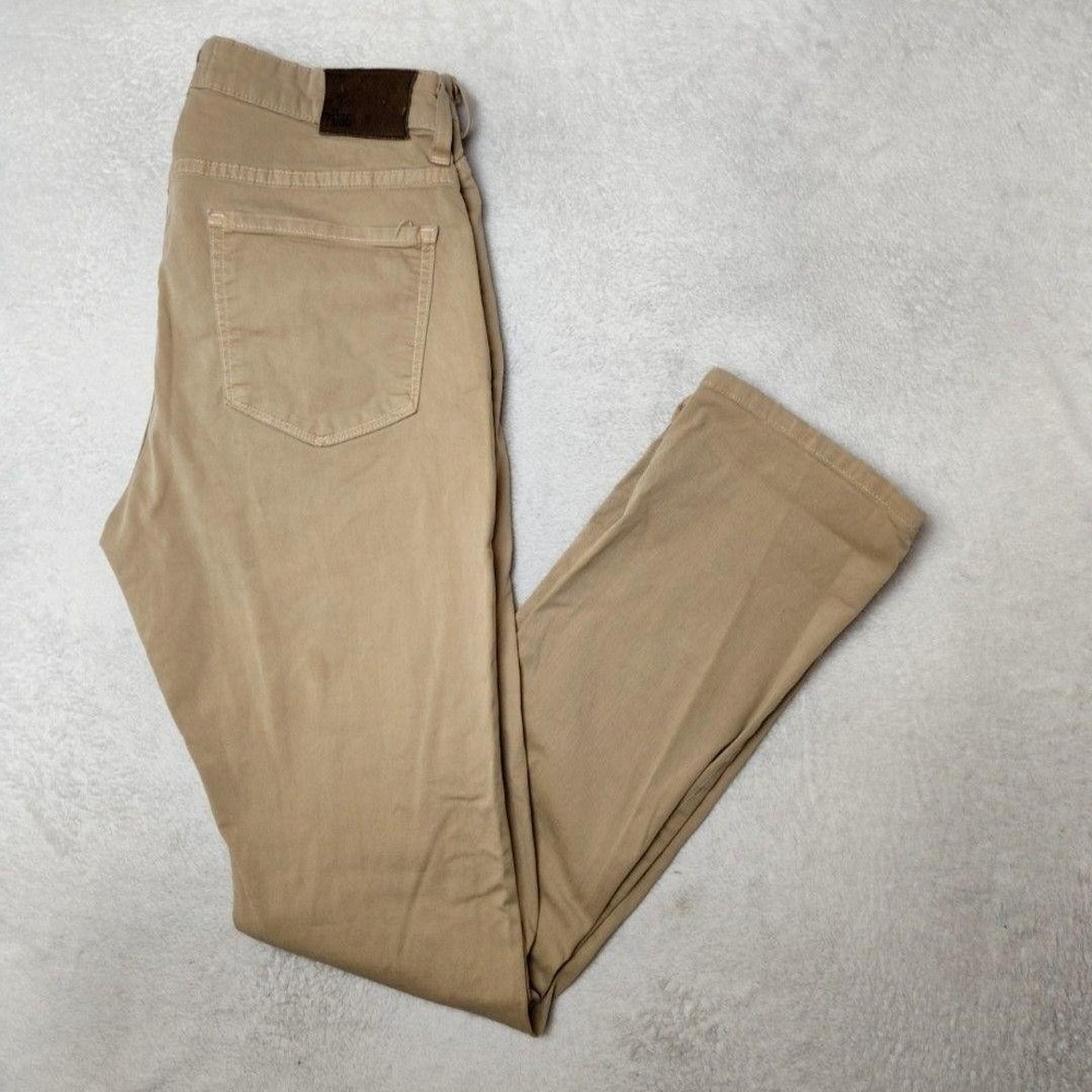 Paige Jeans Mens 32x33 Beige Chino Slim Federal Commuter Stretch 5-Pocket USA